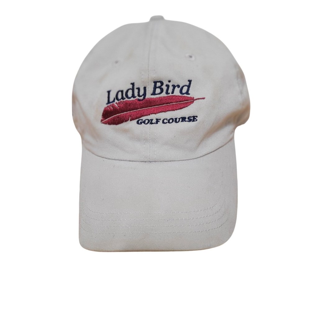 Ahead Vintage Lady Bird Golf Course Fredericksburg Hat Tan Adjustable Strapback