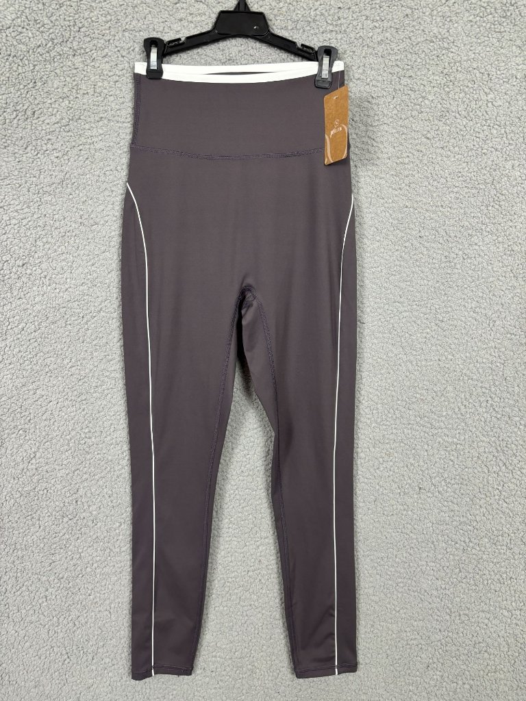 Berlook Women's Buttery Soft Leggings Tummy Control High Waist Gray Small Nwts