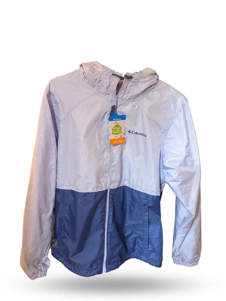 Columbia Women's Flash Forward Ii Windbreaker Jacket Size M - Lavender / Blue