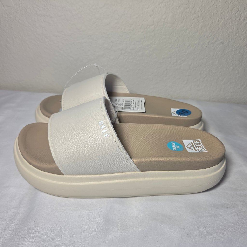Reef Cushion Bondi Bay Slides Vintage Oasis Platform Sandals Cj2687 Womens 10
