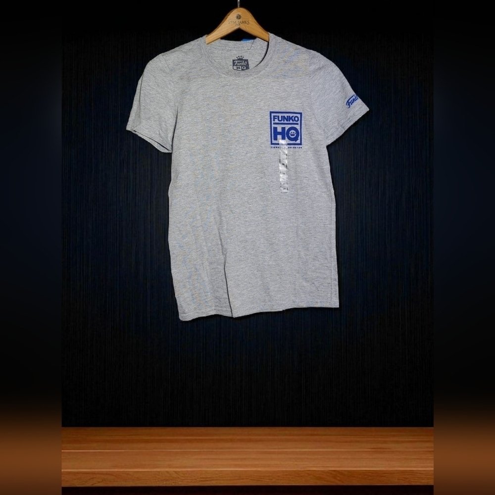 Funko Hq Everett Wa Xs Light Gray Short Sleeve Tee Double Sided Nwt