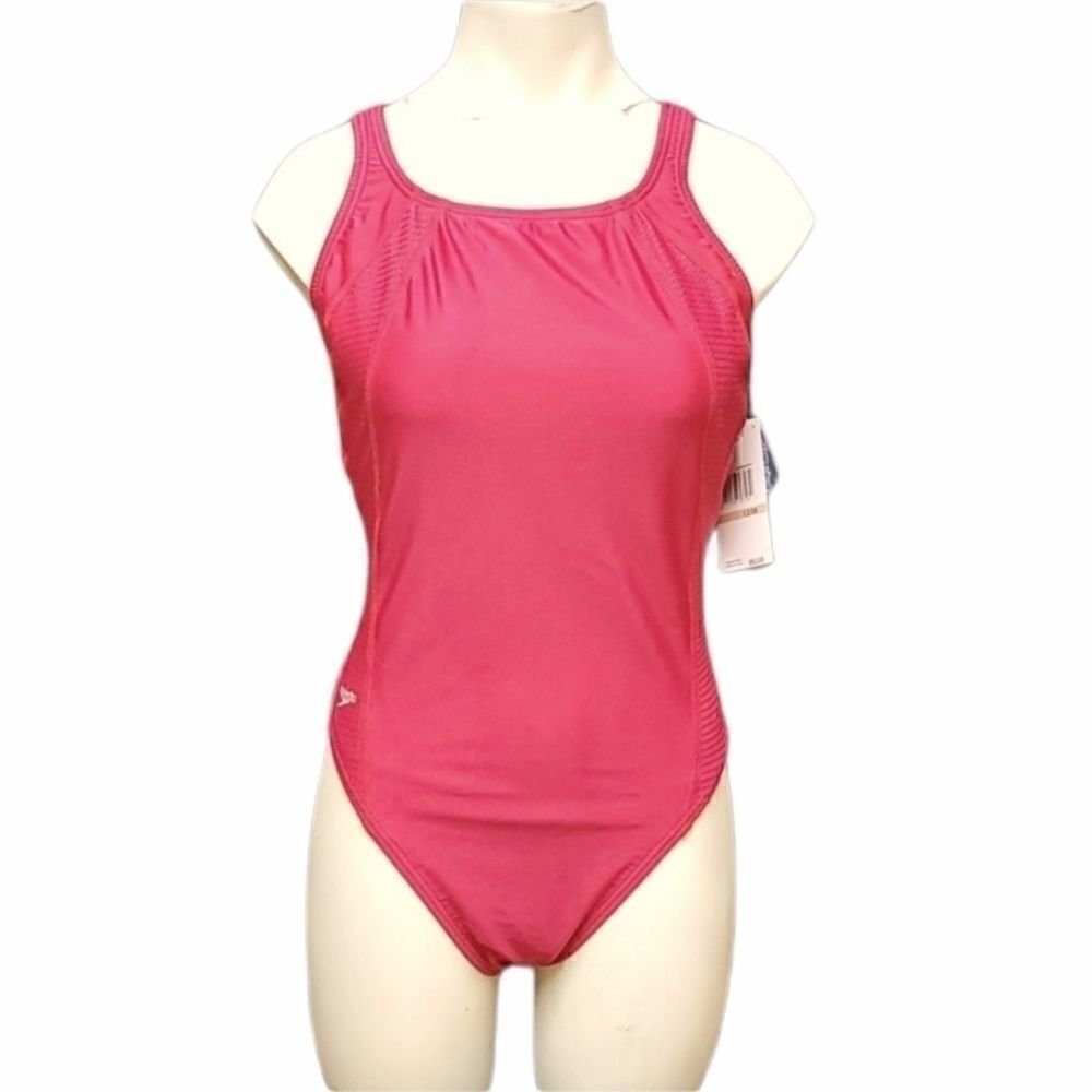 Speedo Raspberry Racerback Swimsuit