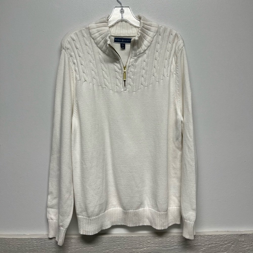 Karen Scott Xxl White Sweater Top