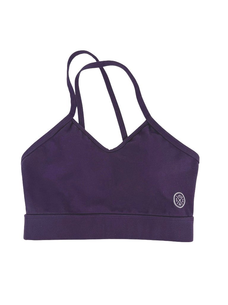 Sand Cloud Purple Sports Athletic Bra Criss-Cross Straps Size S