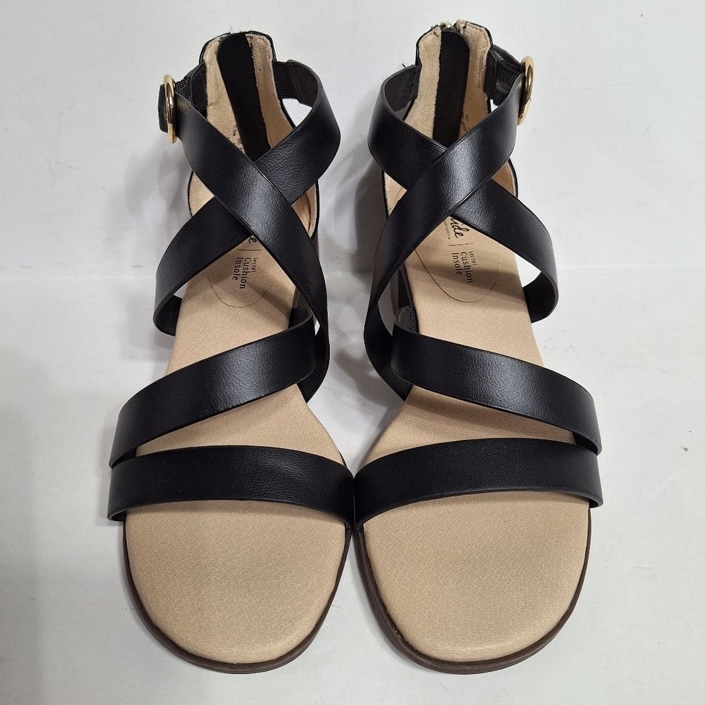 Life Stride Heritage Soft System Cushioned Insole Comfort Block Heel Sandals 9.5