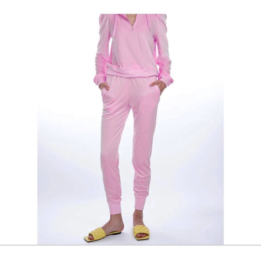 Generation Love Ivy Velour Joggers In Bubblegum Pink