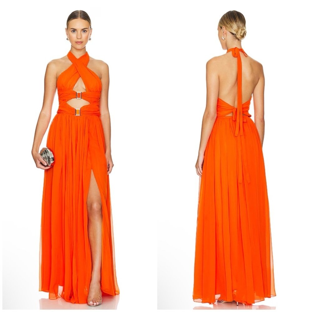 Flaw Yaura X Revolve Jamilah Dress In Orange