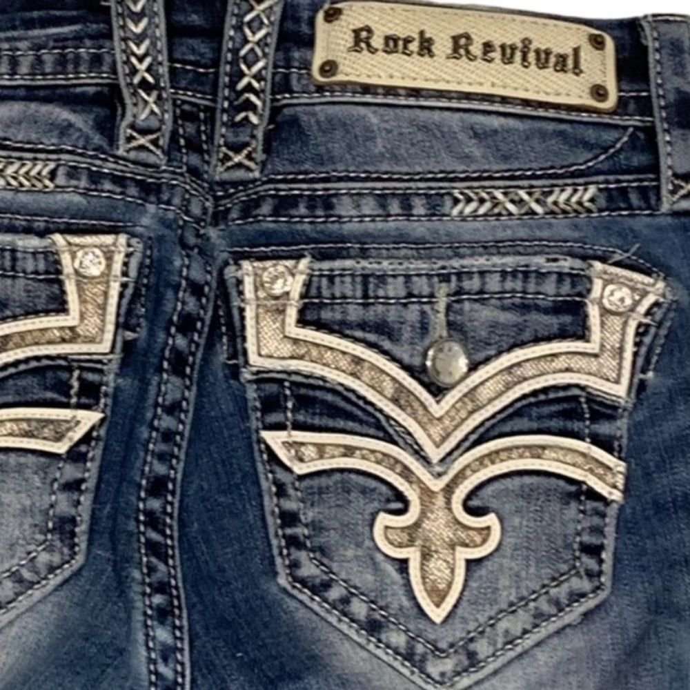 Nwot Rock Revival Karla Straight Jeans 26