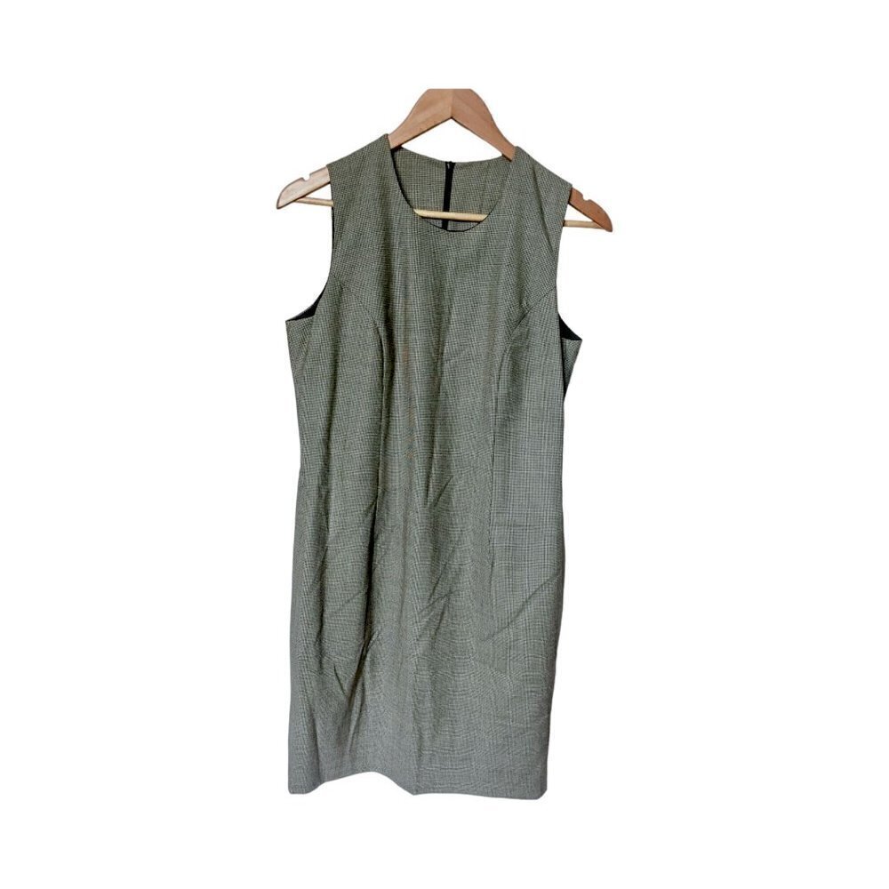 Marks & Spencer Wool Plaid Shift Dress, Size Uk12 (Us10), Vintage, 90s/Y2k, Neve