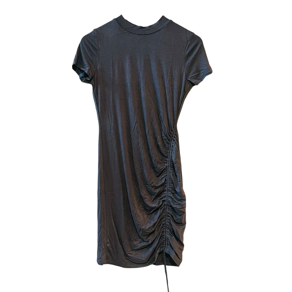 Lilly’s Kloset Gray Mock Neck Short Sleeve Dress Size 1xl Nwt