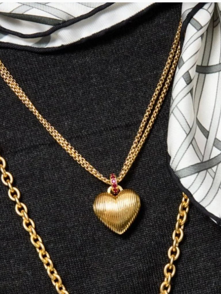Roxanne Assoulin The Mini Florentine Heart Pendant Necklace