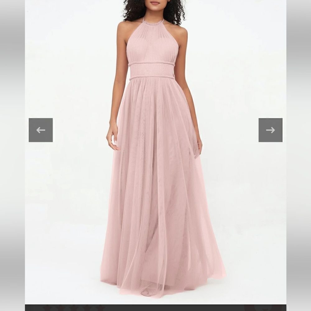 Illusion Halter Tulle Maxi Boho Dresses. Nwot