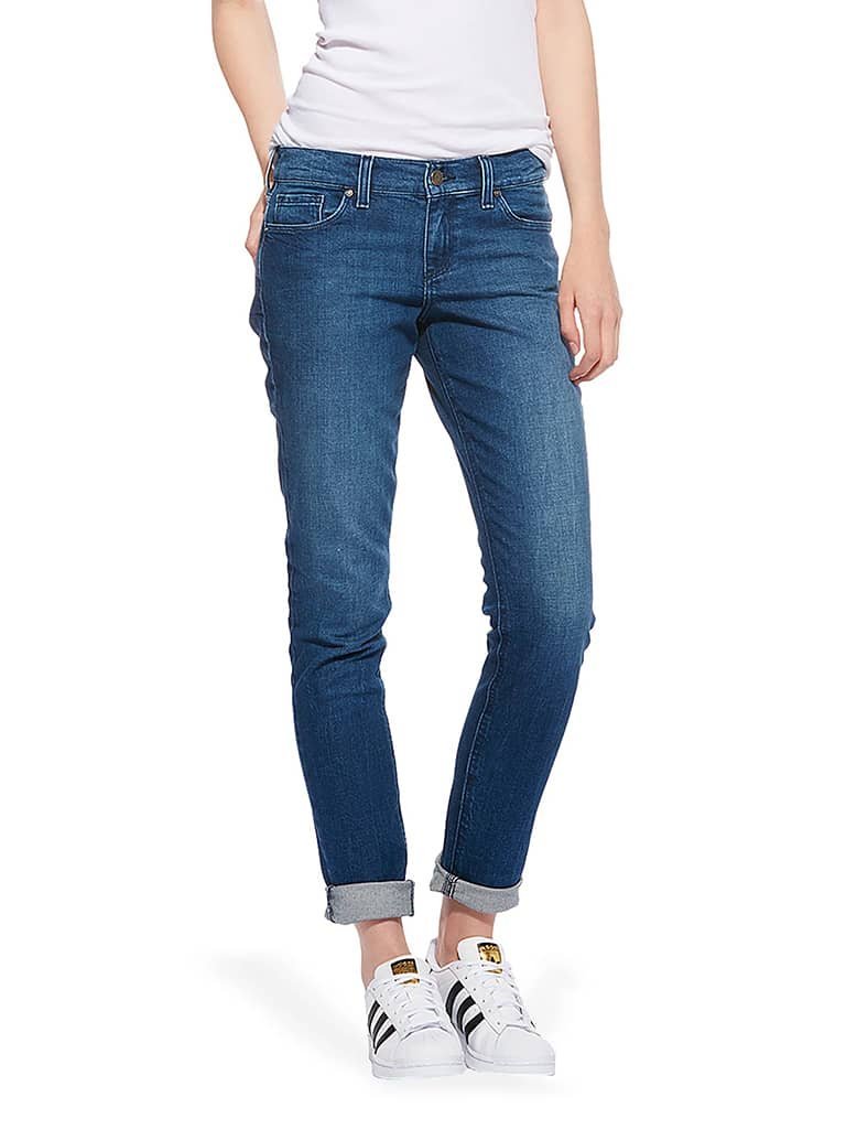 Mott & Bow Ludlow Slim Boyfriend Jeans In Medium Blue Wash 32x30