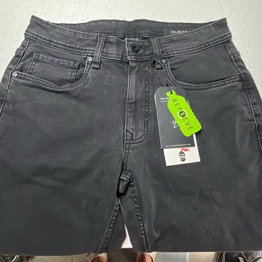 The Perfect Jean Mens 30x36 Athletic Fit Steel Faded Black Stretch Jeans Nwt