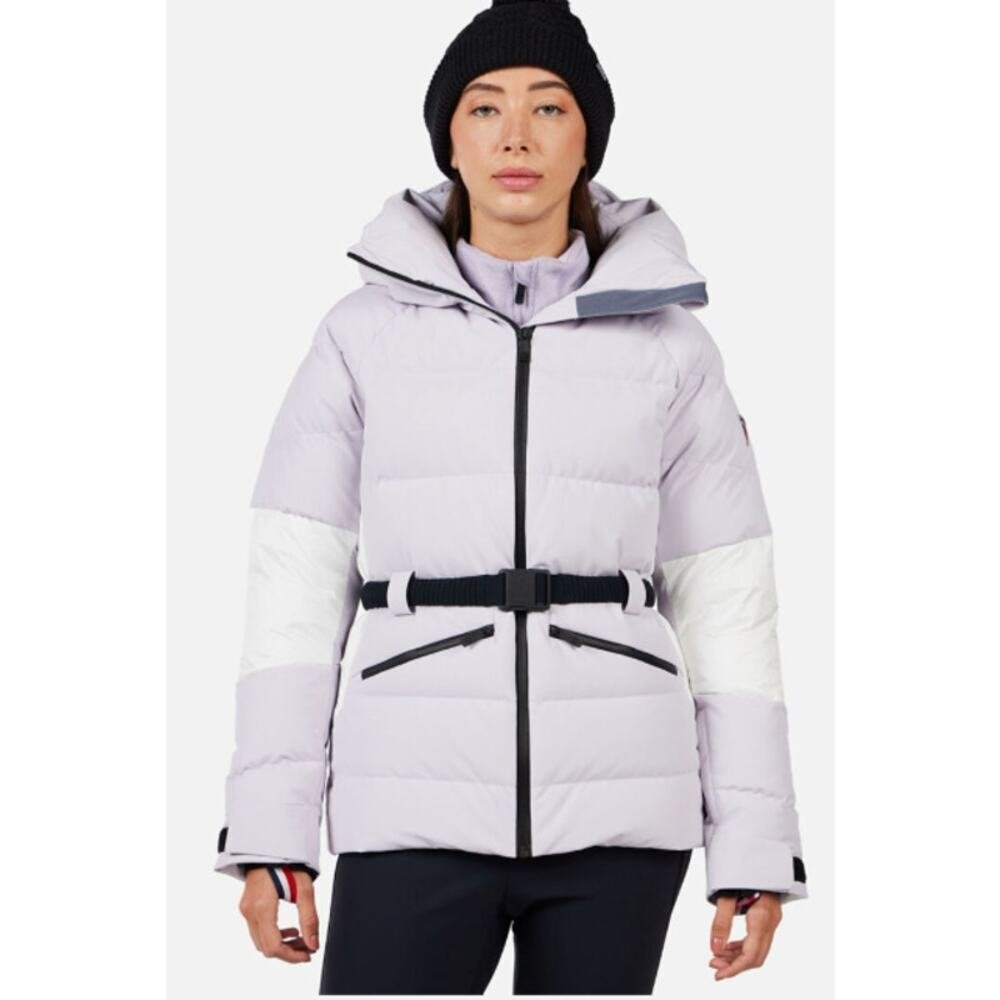 Rossignol Galactic Lilac Women's Ciastel Down Mix Ski Nylon Jacket Sz Small Nwt