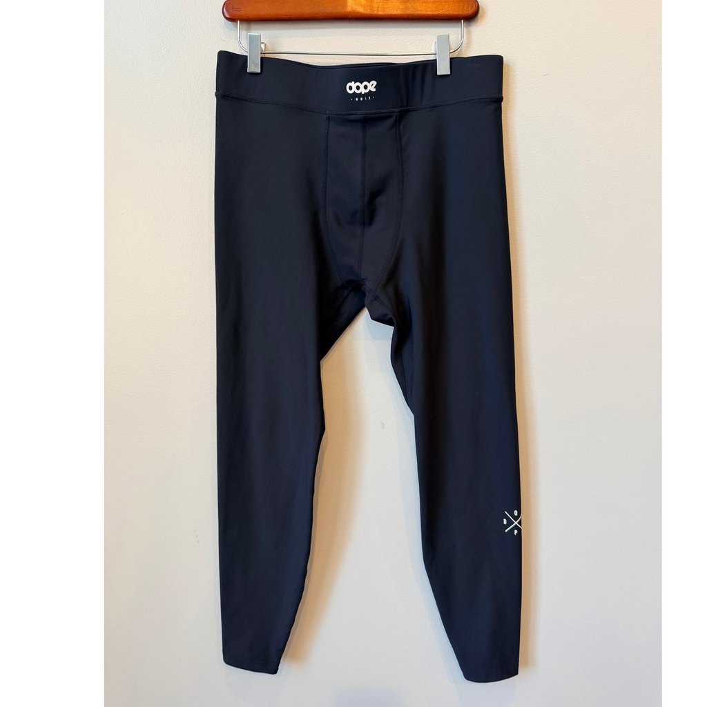 Dope Snow Snuggle Base Layer Pants Men's Size M Black Winter Thermals Fw22