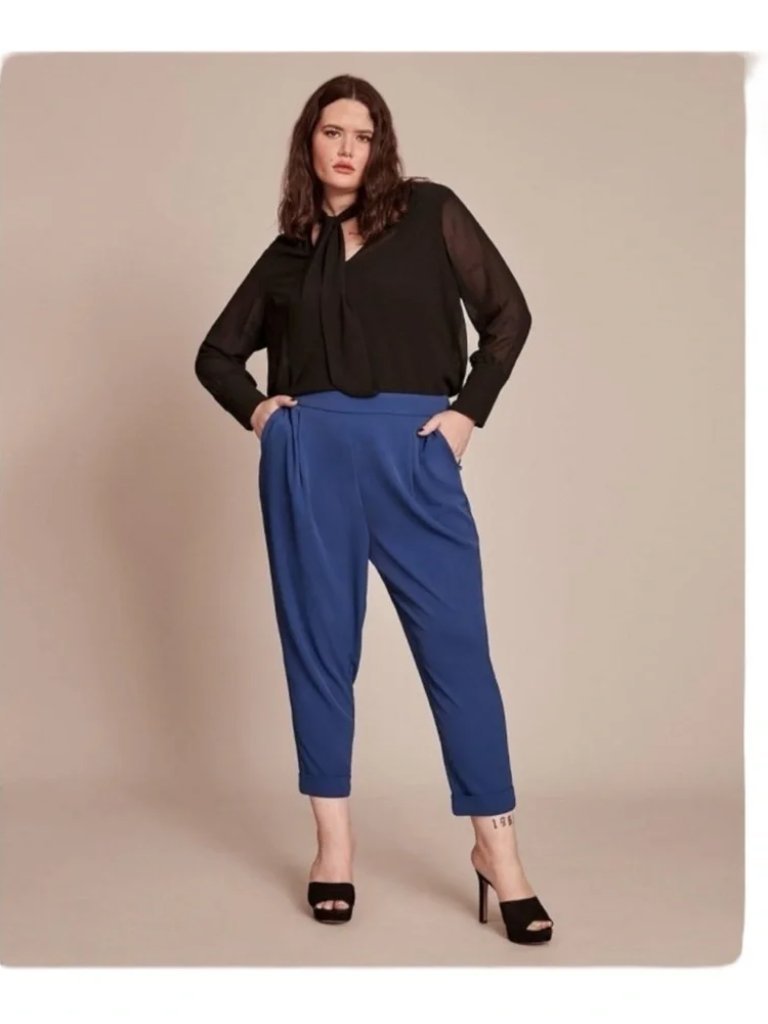 11 Honor Collection Tapered Pant Navy Blue 22 Nwt