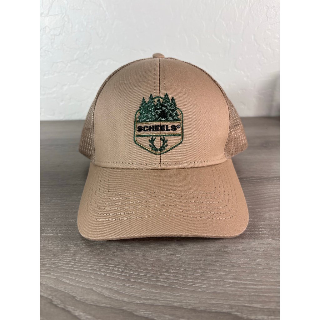 Scheels Total Archery Challenge Brown Snapback Trucker Hat- Euc