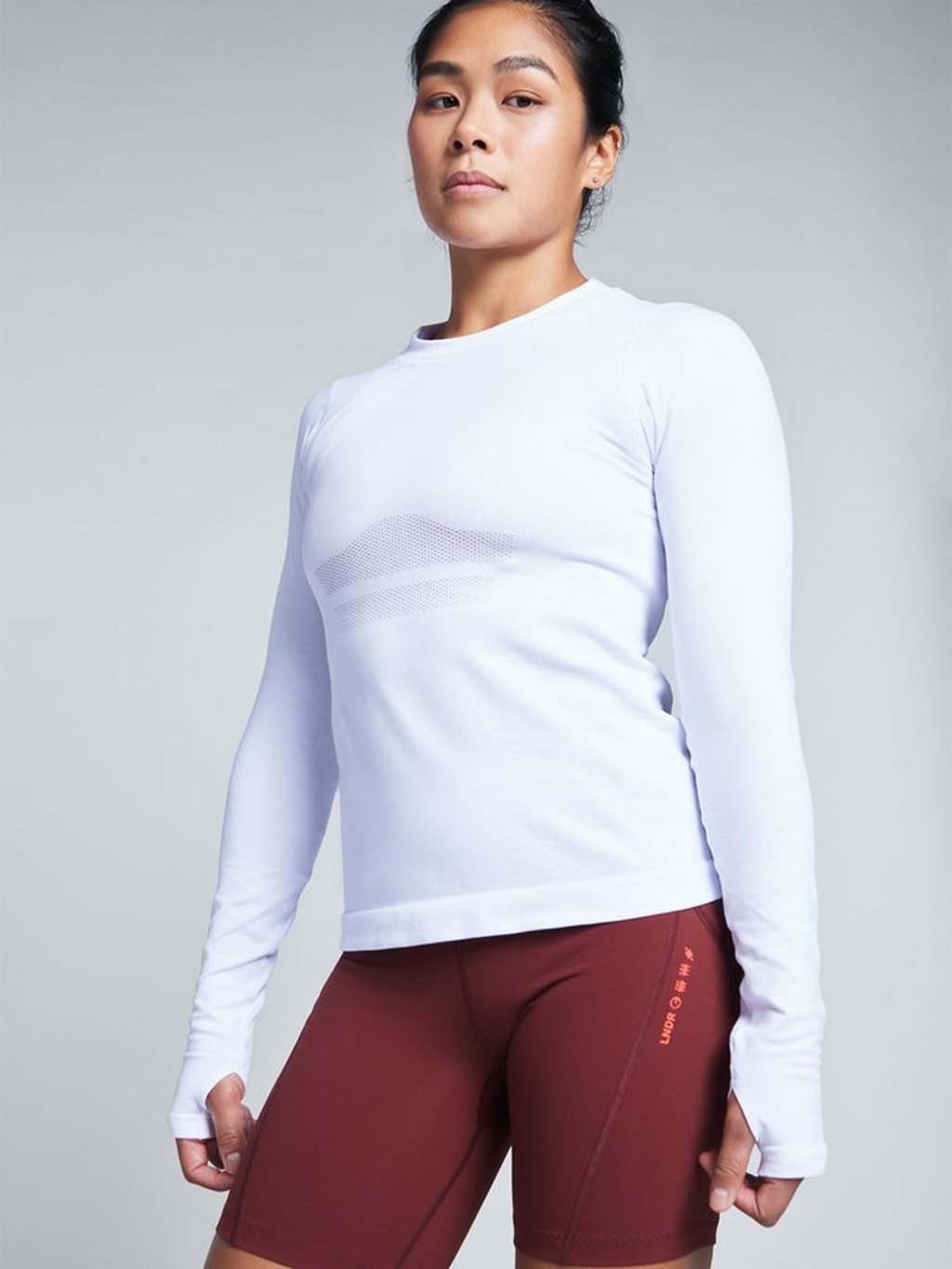 Lndr Here Today Long Sleeve Tee White - S - M