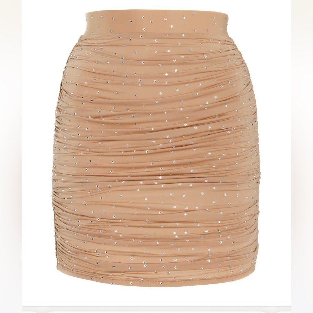 Alex Perry Benson Ruched Mini Skirt