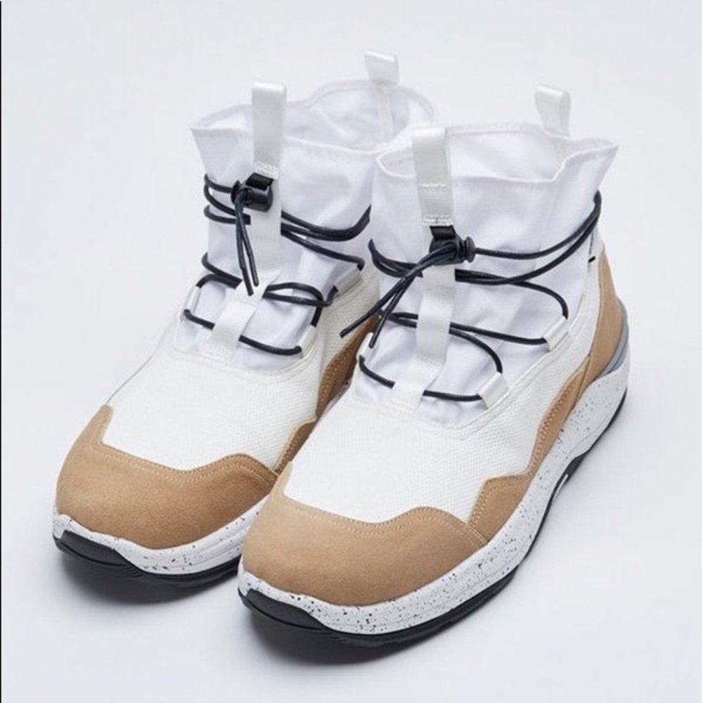 New Suicoke Beige Robbs-Ab Boots Size 9