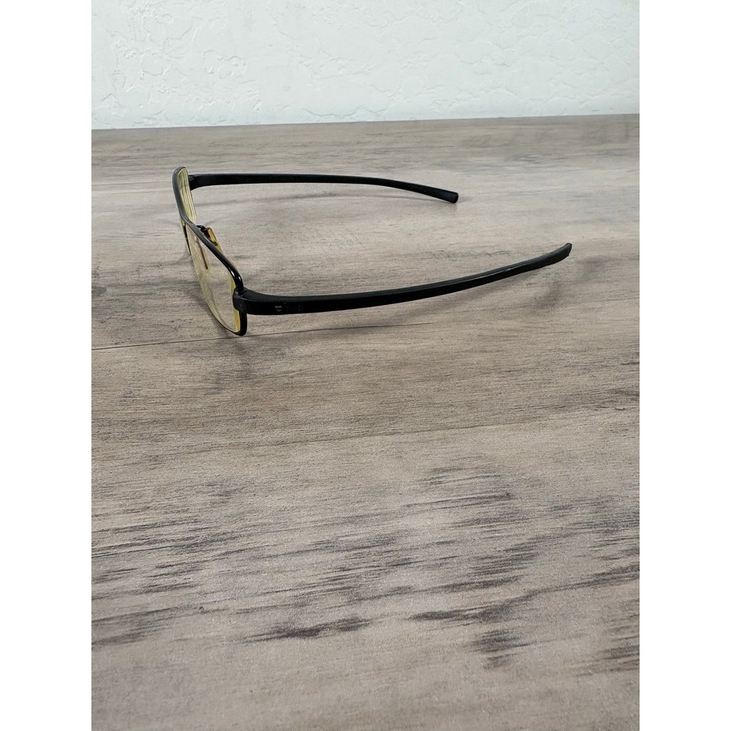Tag Heuer 4606 136 Th 7001 001 50 15 Men's Eyeglasses Black Vintage Euc