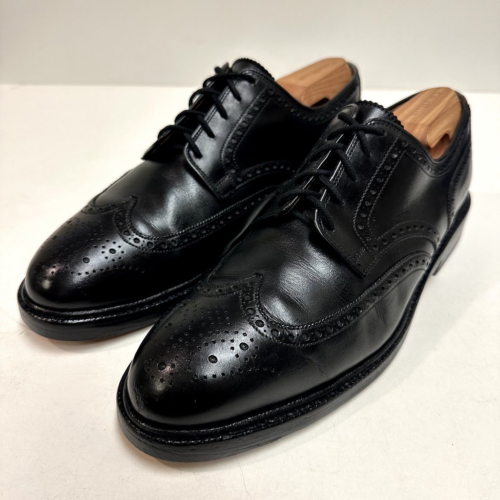Vguc Crockett & Jones X Ralph Lauren Swansea Wingtip Black Made In England 8.5 D