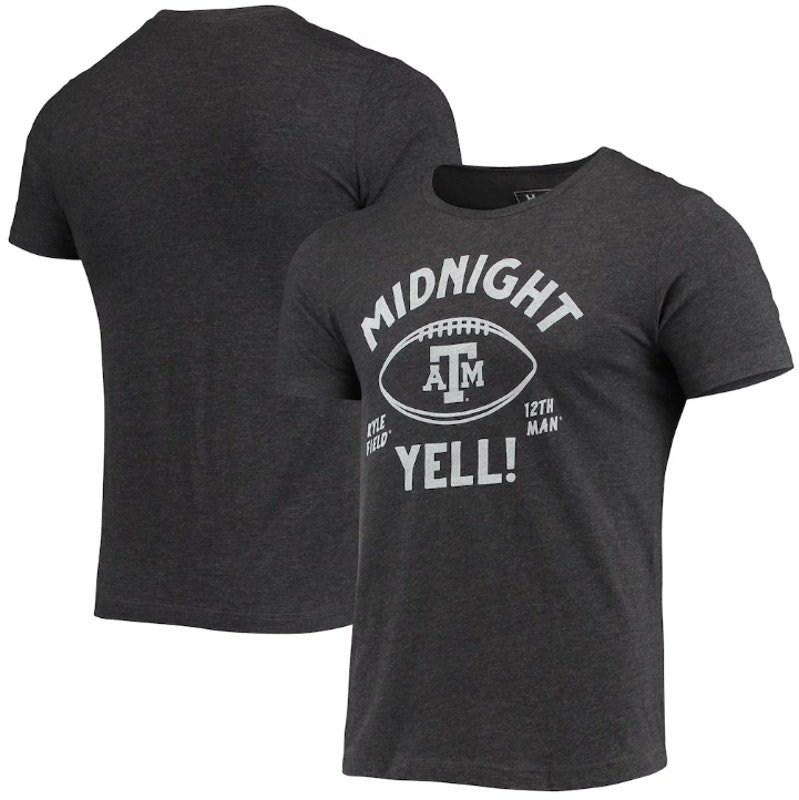 Homefield Men Midnight Yell Texas A&M T-Shirt Xl Dark Grey Short Sleeve Nwt