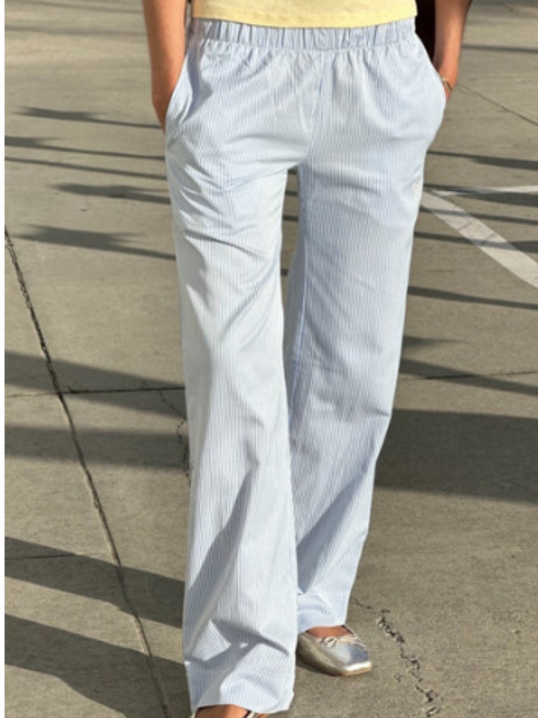 Nwt Harrison Boxer Stripe Pant In Blue Size M
