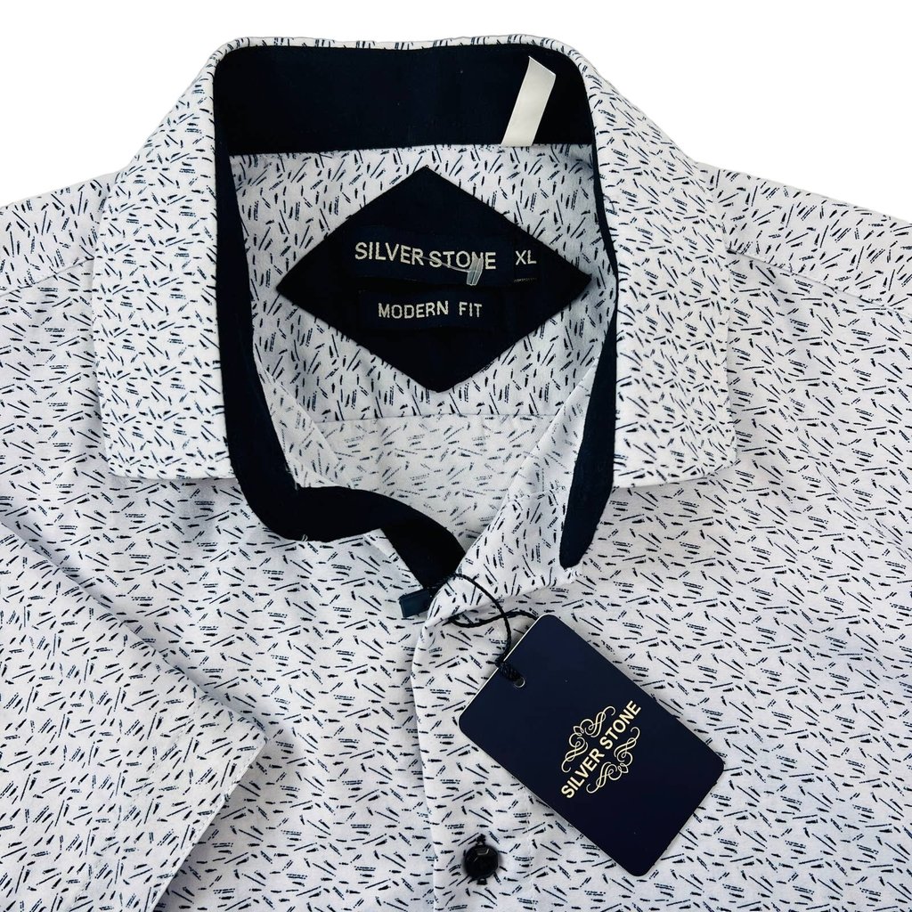 New Silverstone Modern Fit Short Sleev Shirt Xl