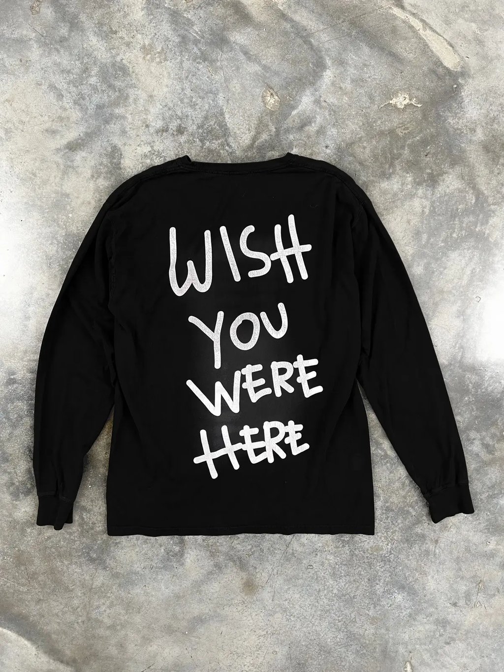 Travis Scott Wish You Were Here Astroworld Long Sleeve Tee in Black, Men's (Size M)