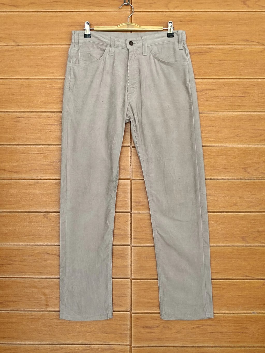 Vintage 90s Orslow Velvet Denim Pants in Beige, Men's (Size 30)