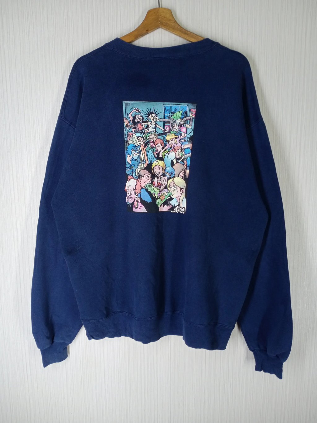 Vintage 90s Lost Enterprises Sweatshirt in White, Men's