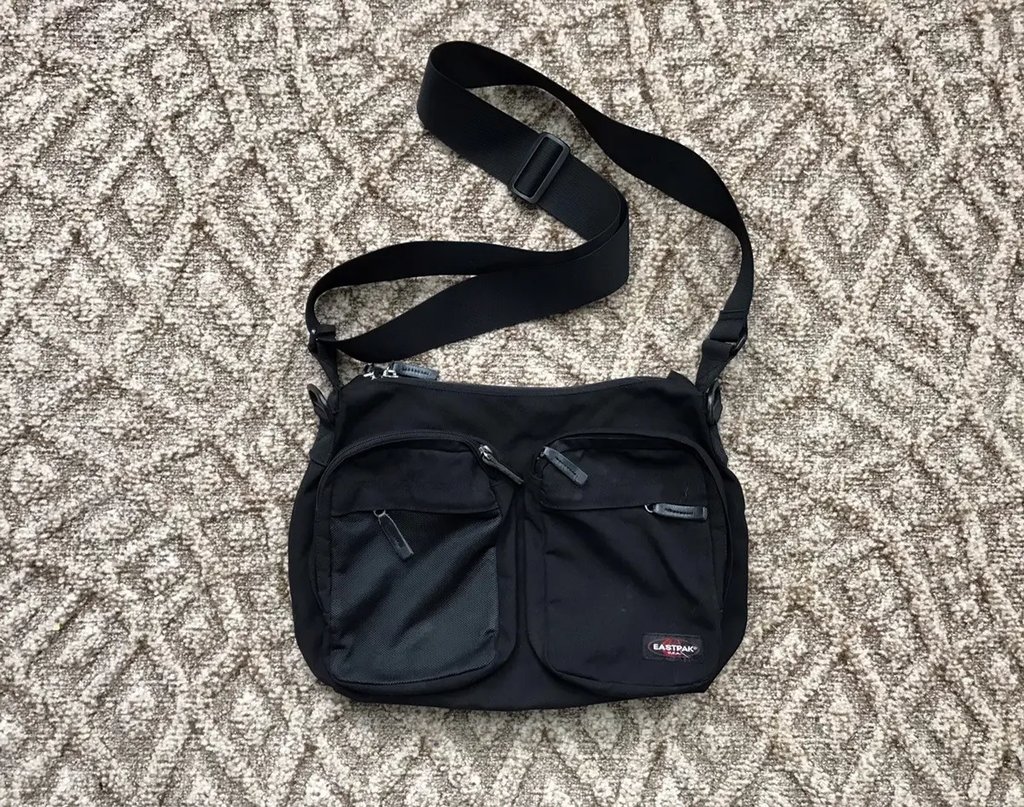 Eastpak Cargo Pocket Bag in Black, Men's