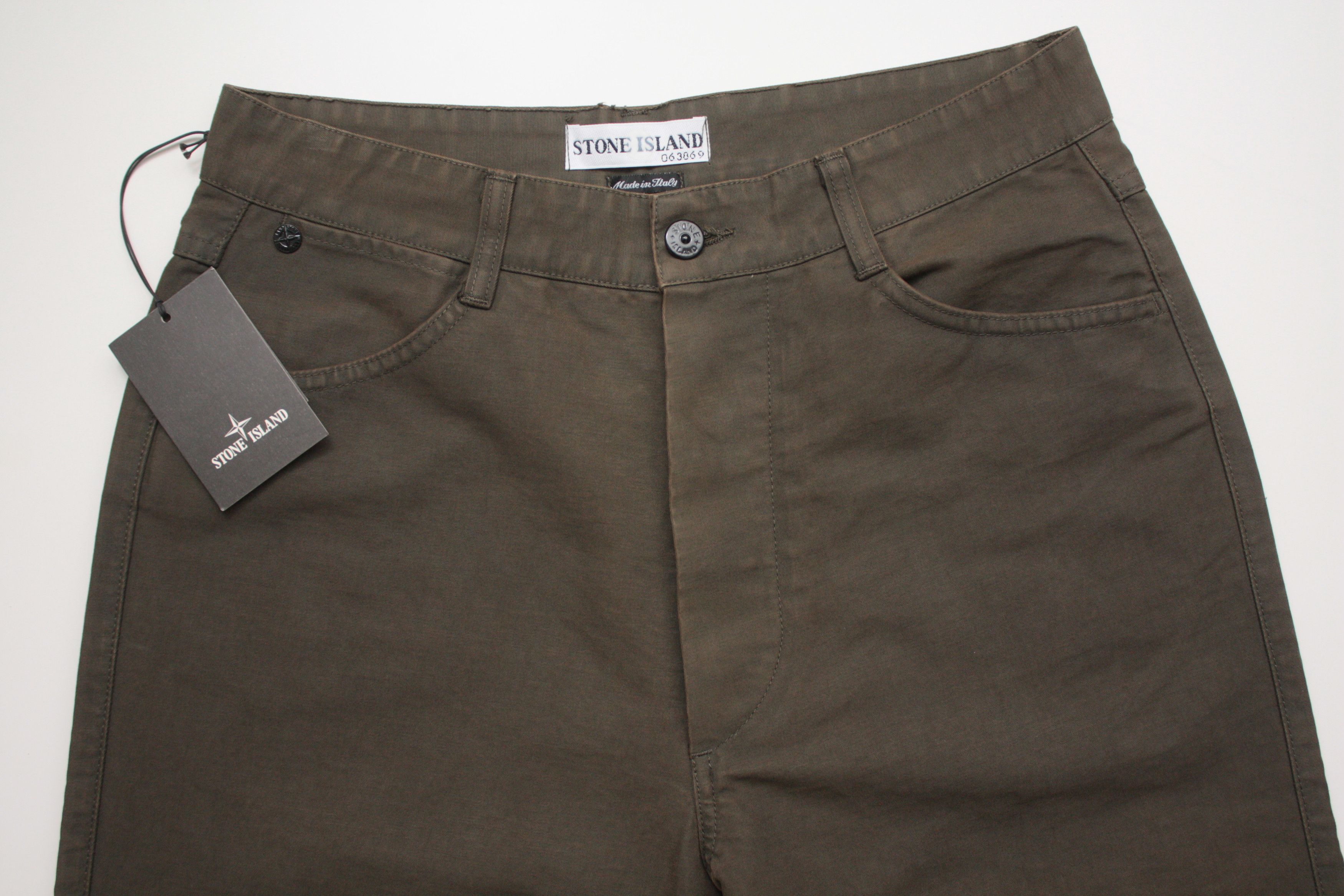 Stone Island Vintage Olive Chino 33153003/as Aw2000 in Green, Men's (Size 32)
