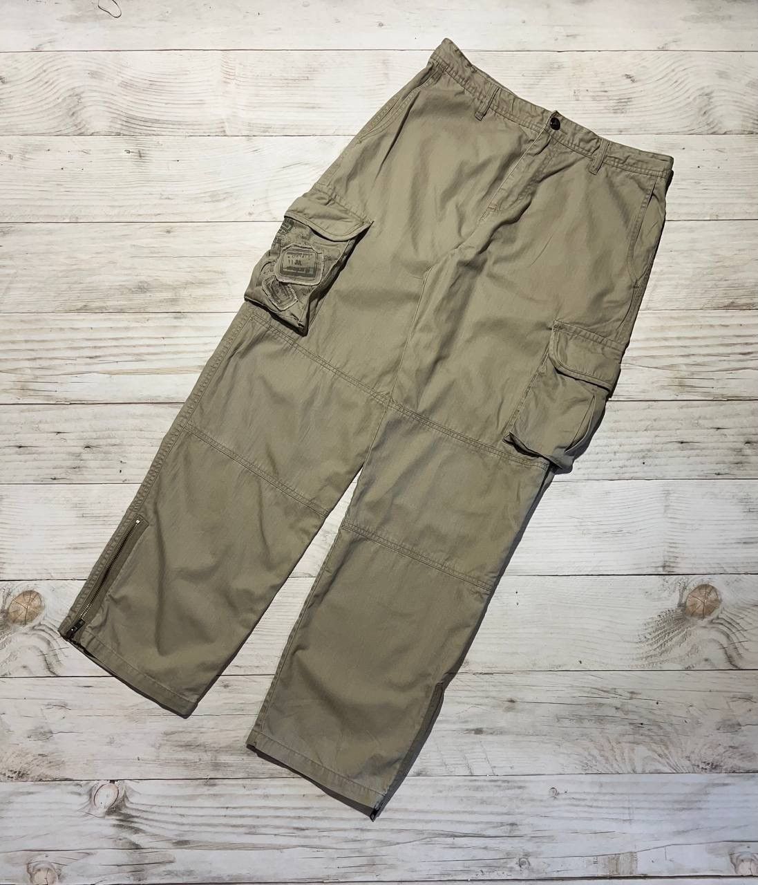 Vintage Oakley Software Cargo Pants Gorpcore 00S Tactical in Beige, Men's (Size 33)