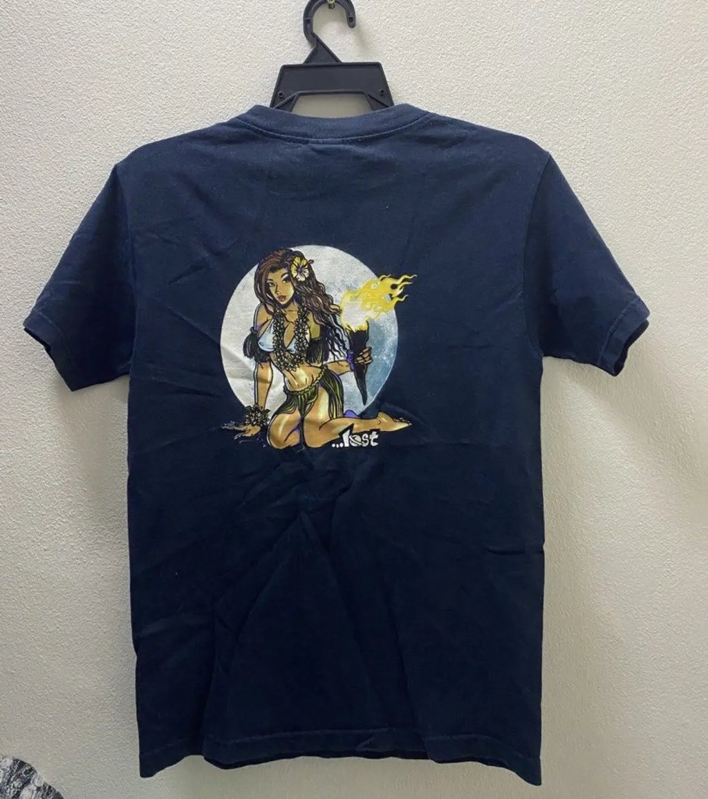 Holly Grail Vintage Lost Enterprises Skateboard Hawaii Girl in Blue, Men's