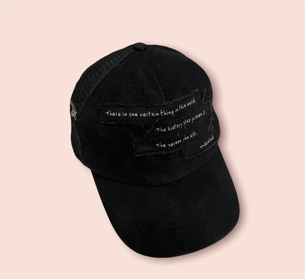 Antwerp Patches Scripts Trucker Snapback in Black, Men's