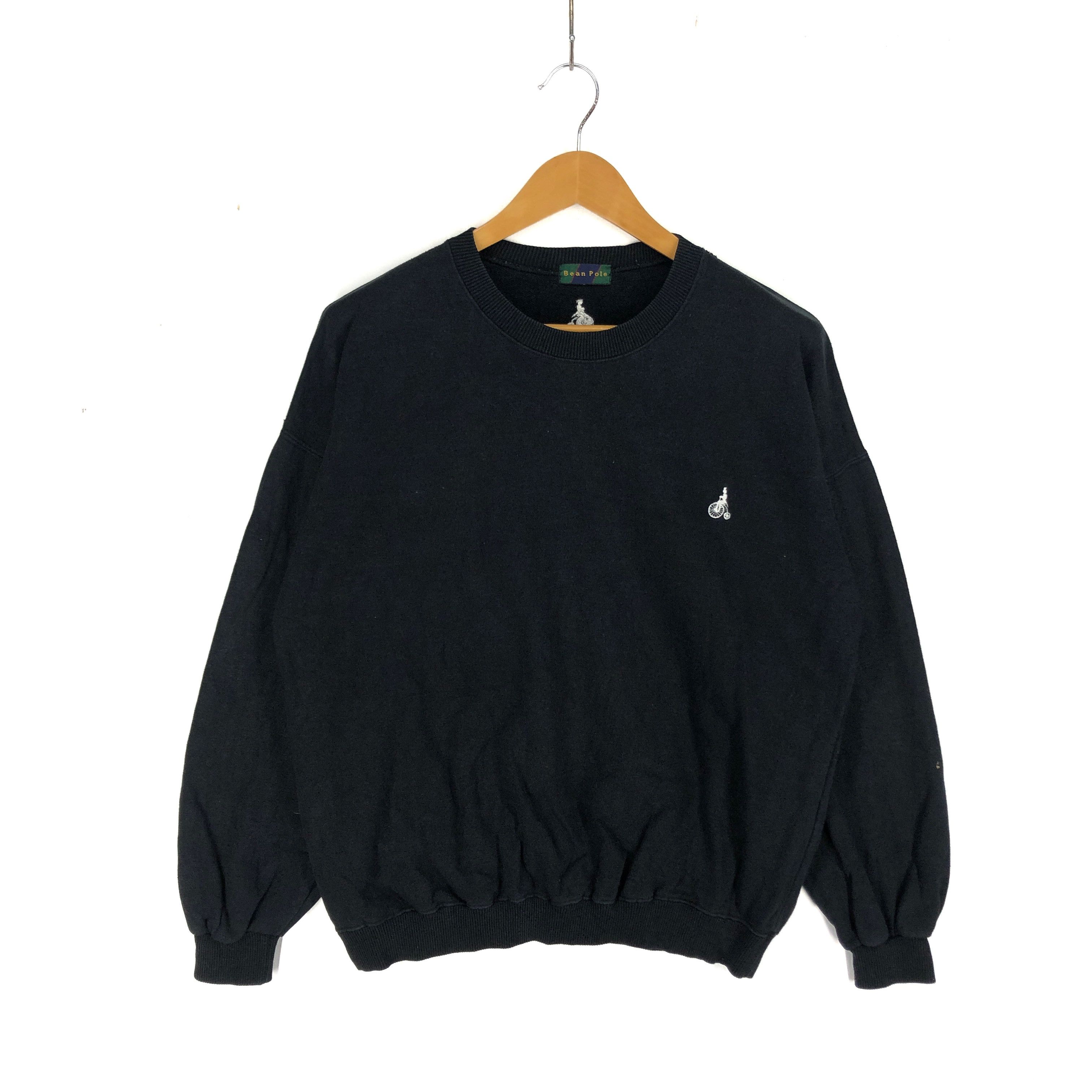 Beanpole Bean Pole Crew Neck Sweatshirt 2530-89 in Black, Men's (Size Large)