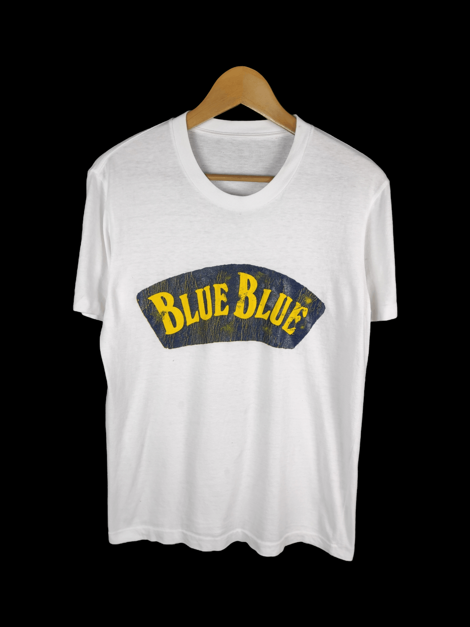 Best Offer Vintage Blue Blue Japan Spellout Shirt, Men's (Size Small)