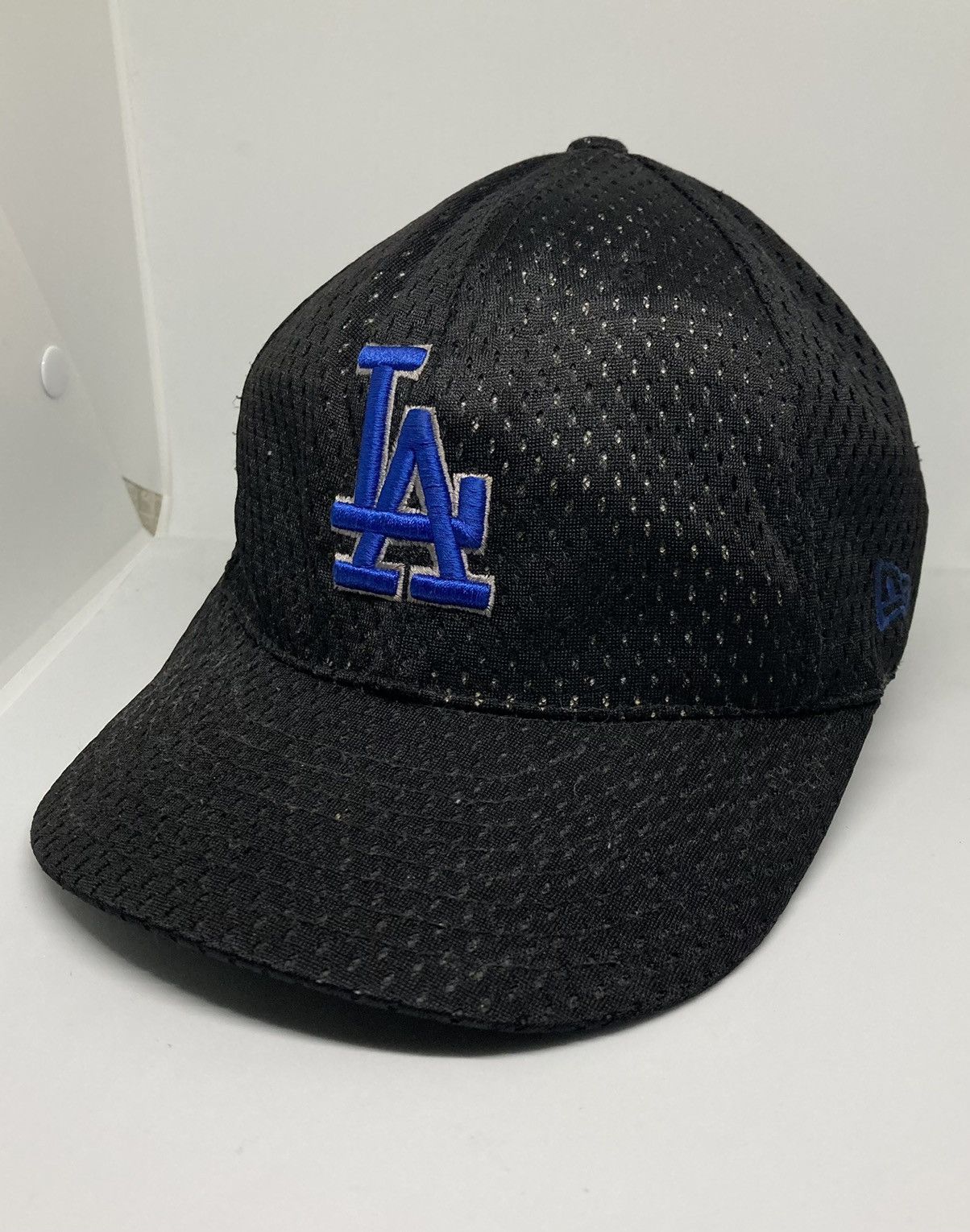 Mlb Vintage New Era 7-3/8 Los Angeles Hat in Black, Men's