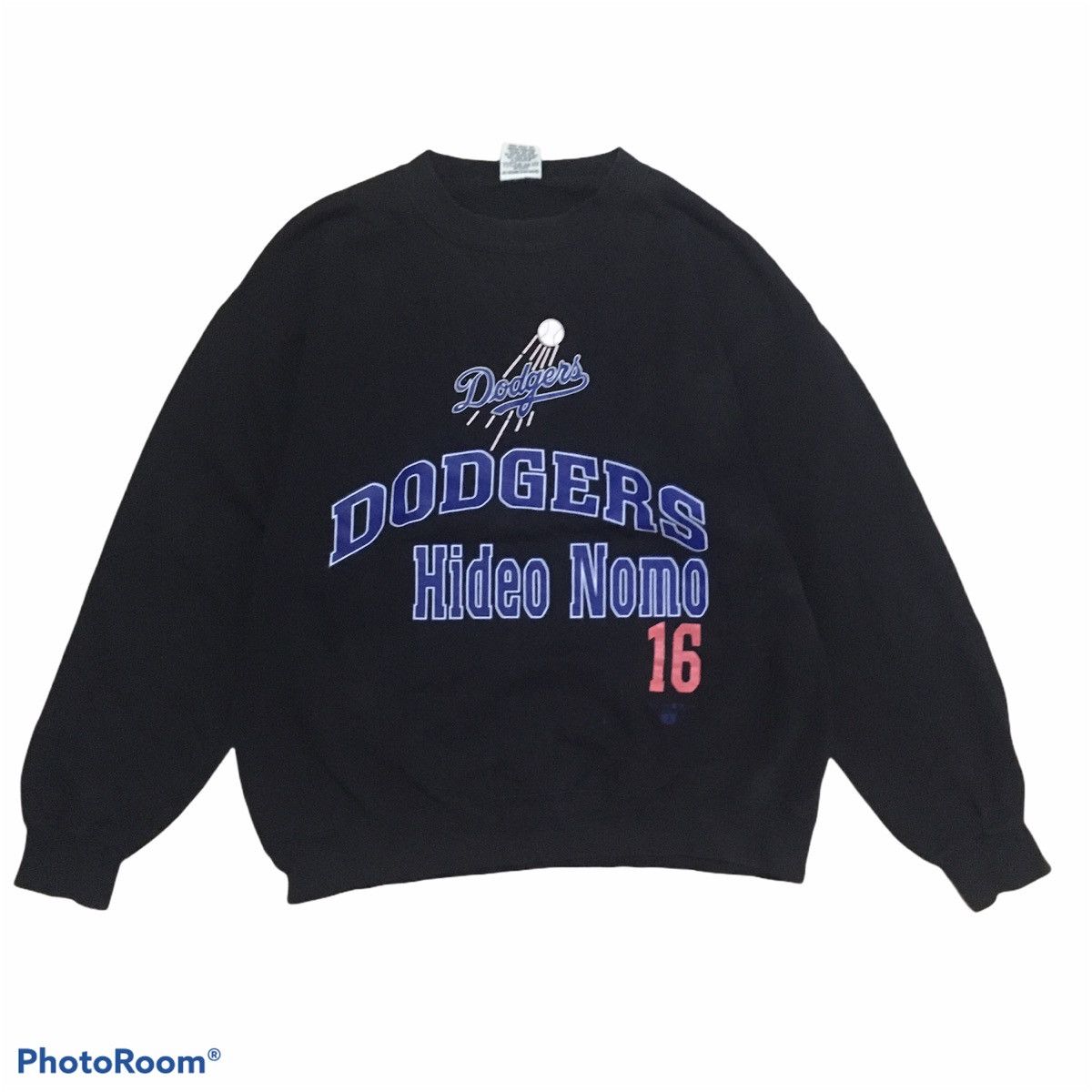 Vintage La Dodgers 1995 Nutmeg Tag Sweatshirt Crewneck in Black, Men's (Size Large)
