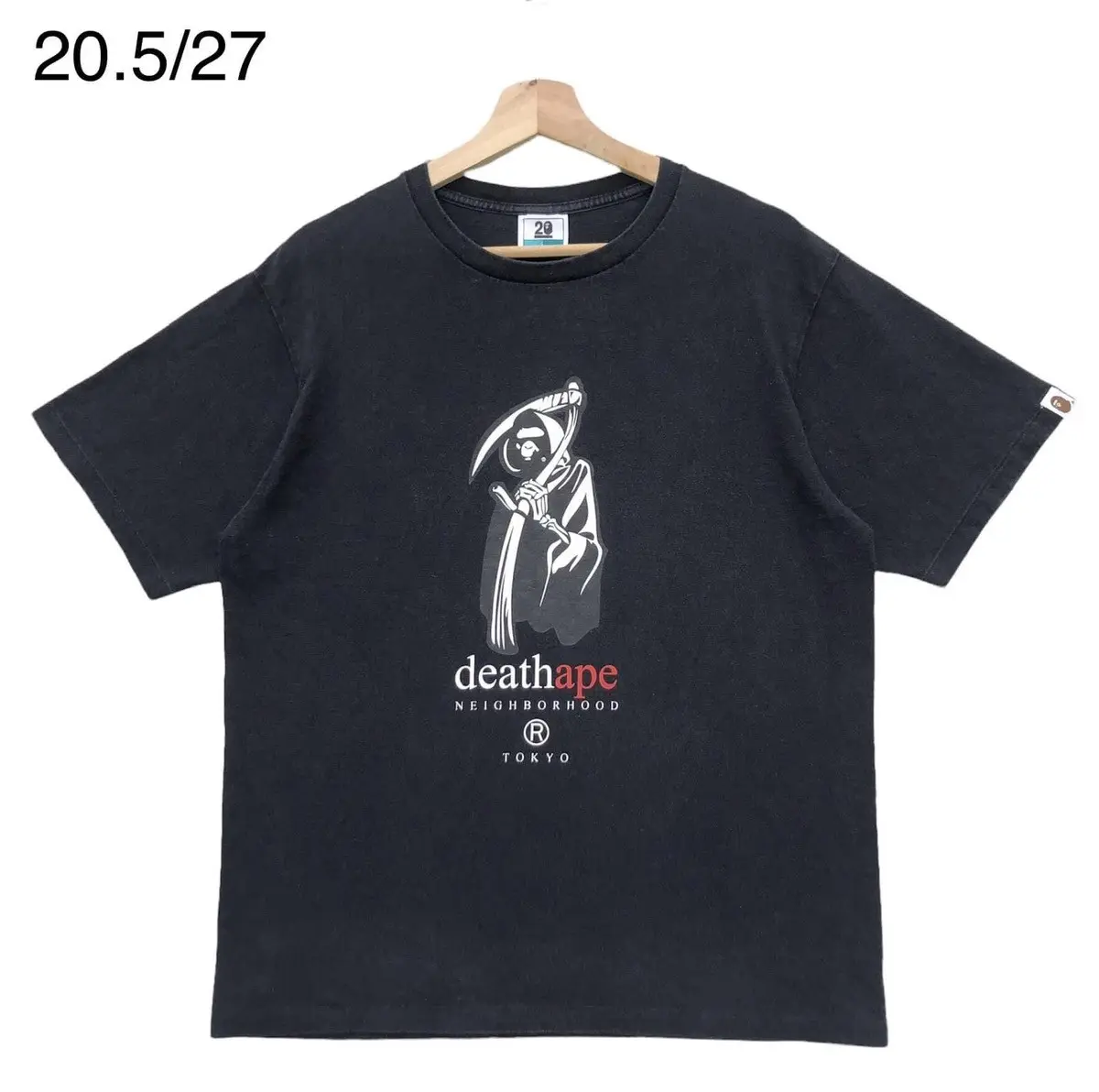 Bape Nw20 Neighborhood Tee in Black, Men's (Size Large)
