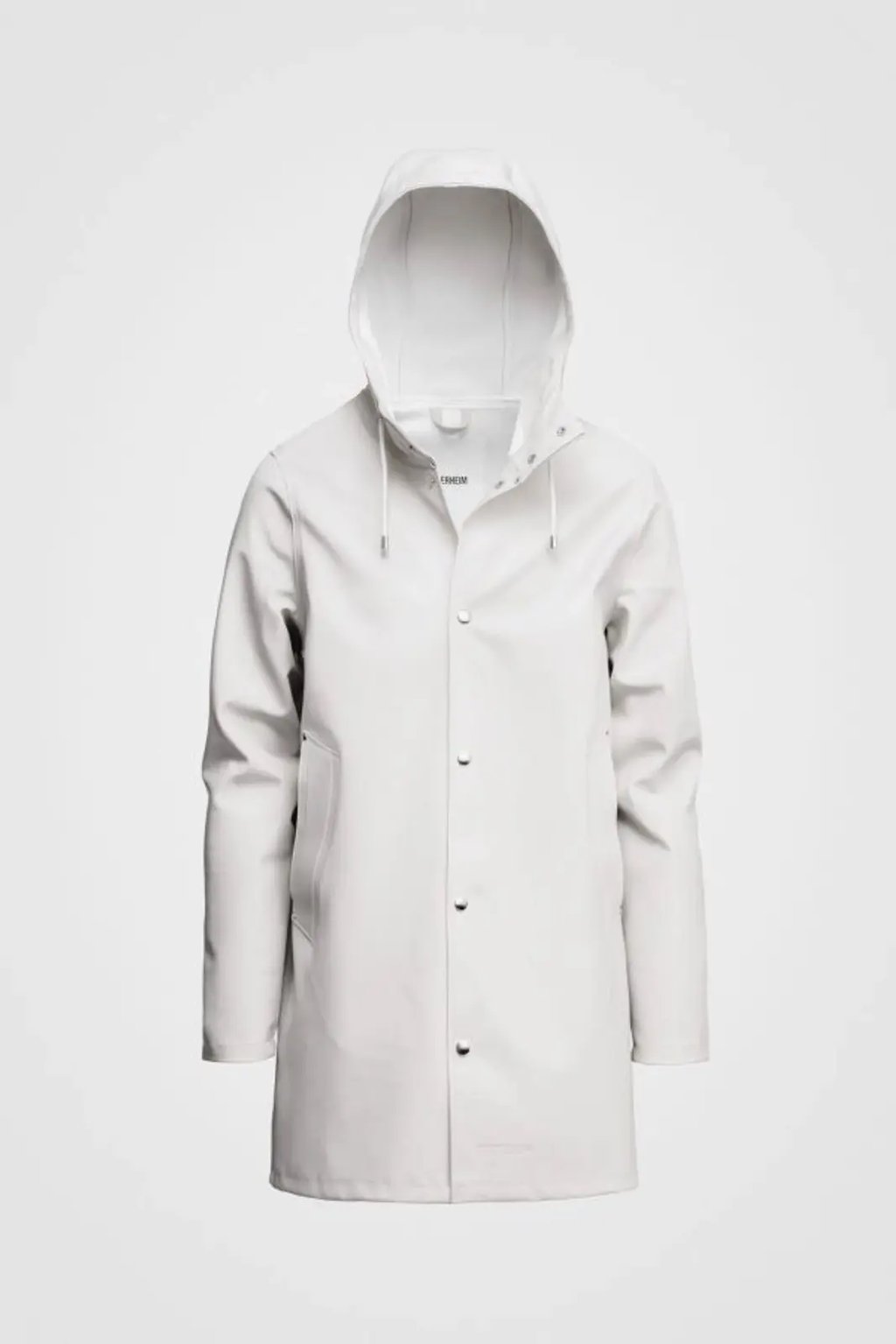 Stutterheim Stockholm White Raincoat, Men's