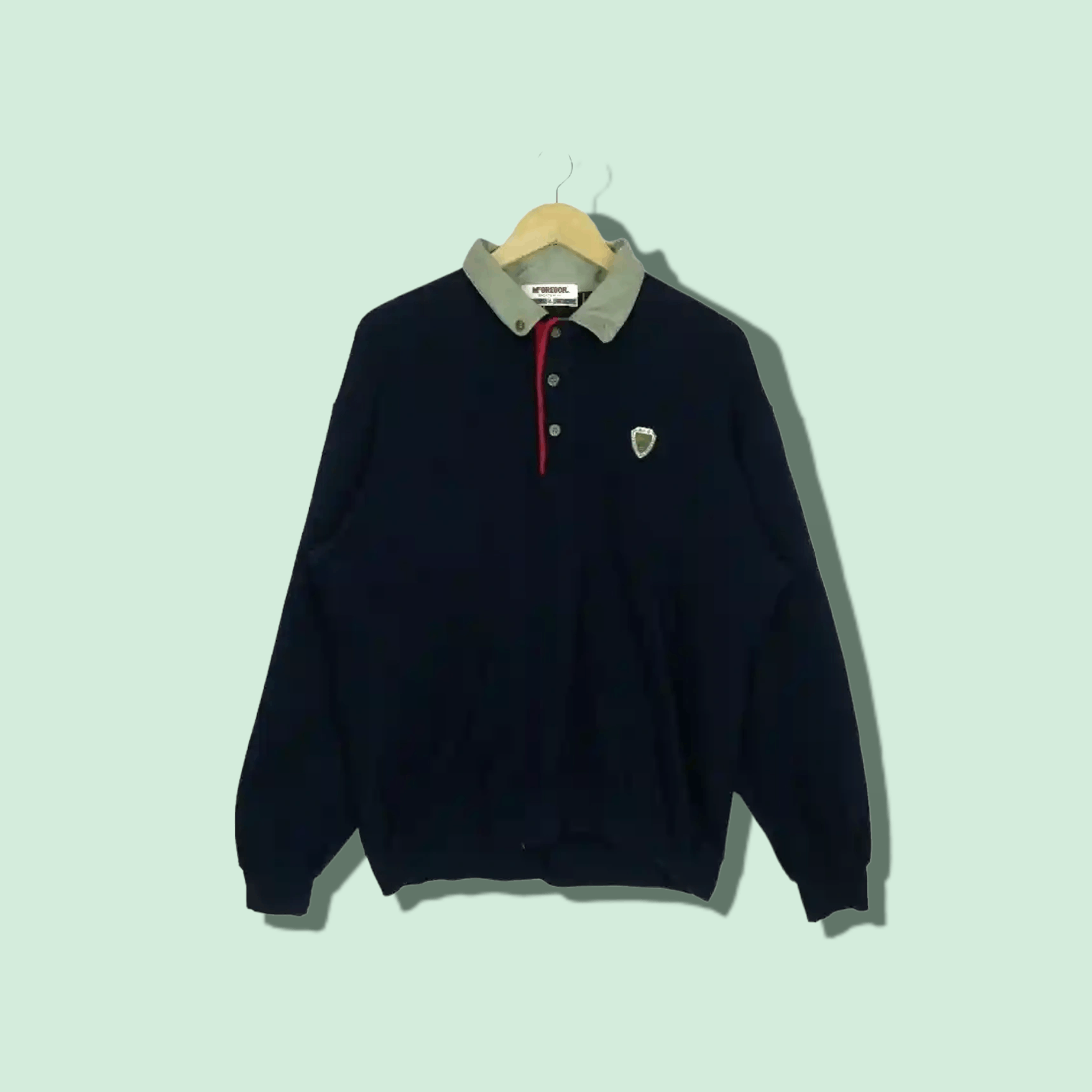 Vintage 90's Mcgregor Sportswear Retro Classic Sweatshirts in Blue, Men's (Size XL)