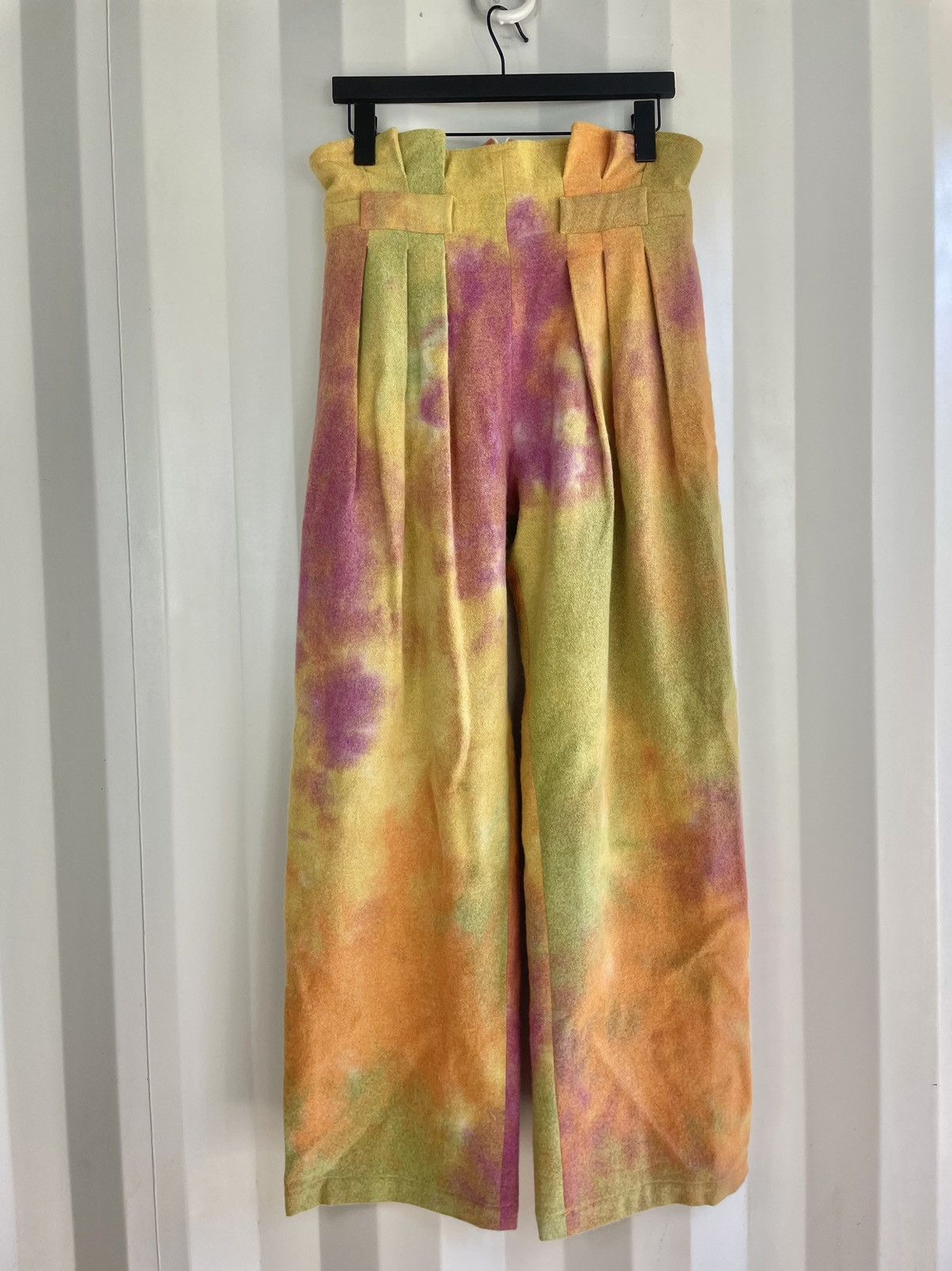 The Elder Statesman Tie Dyed Cashmere Pants in Yellow, Men's (Size 30)
