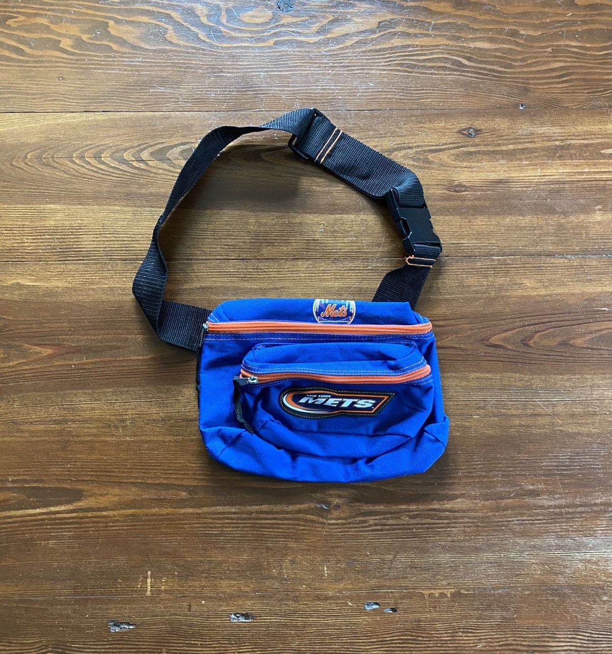 Mlb x Vintage 90’S New York Mets Thick Strap Fanny Pack in Blue, Men's