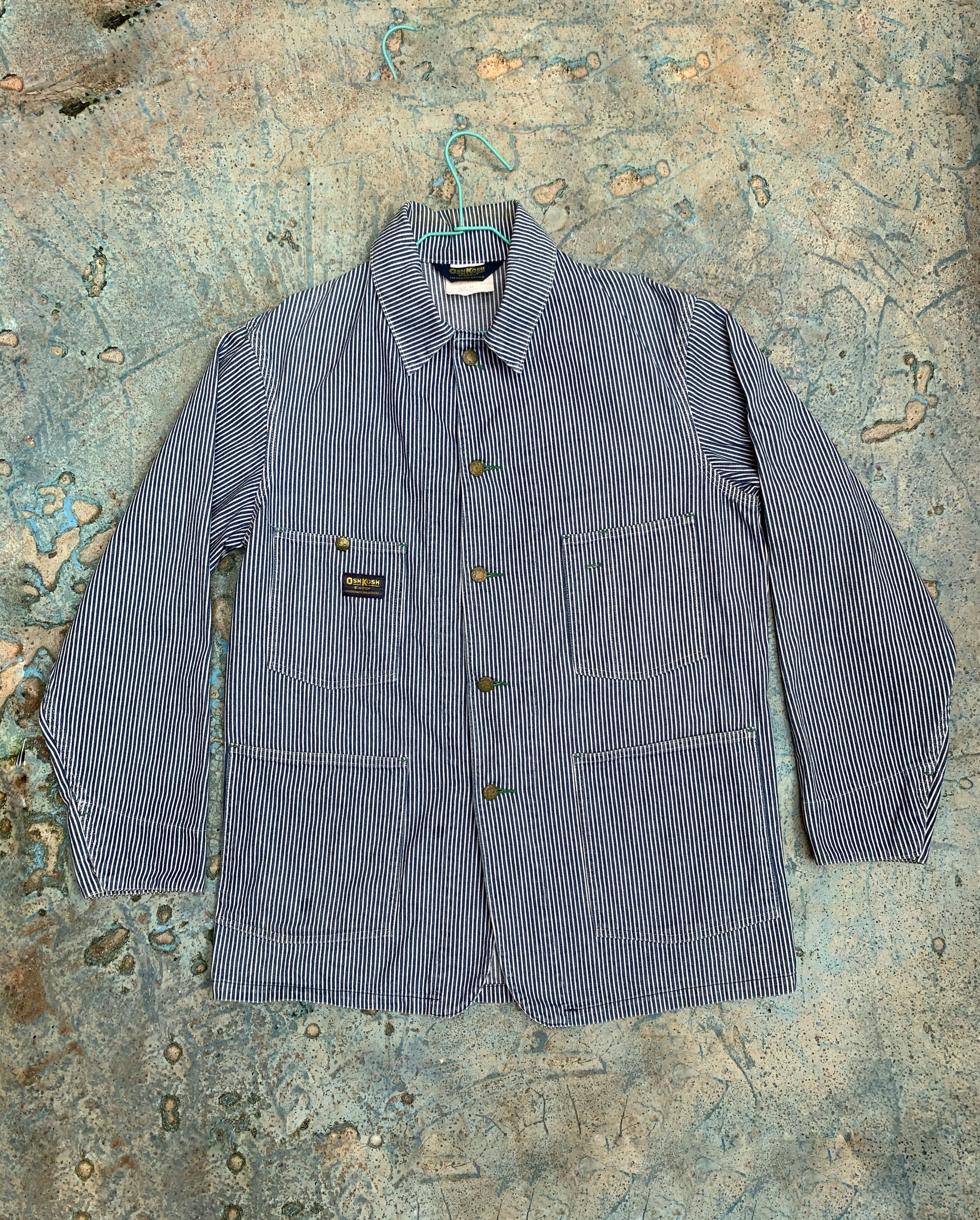 Oshkosh B’Gosh Union Made Sanforized Hikory Jacket in Blue, Men's (Size Large)