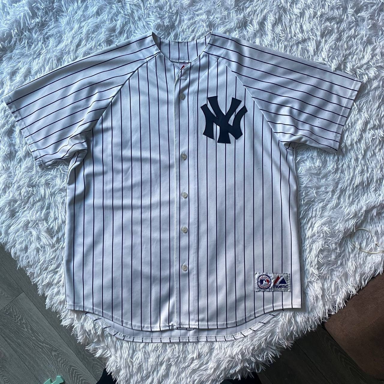 Vintage Majestic New York Yankees Jersey Mlb in Black, Men's (Size XL)