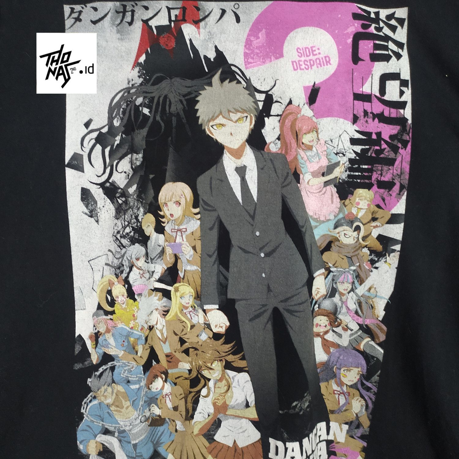 Dangan Ronpa 3 Anime Manga Shirt in Black, Men's (Size Medium)